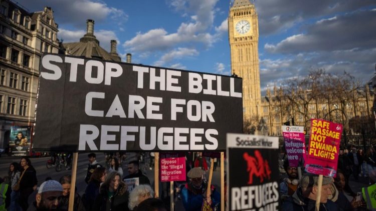 Protest against the British government's Illegal Migration Bill