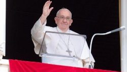 Pope Francis during his Regina Coeli
