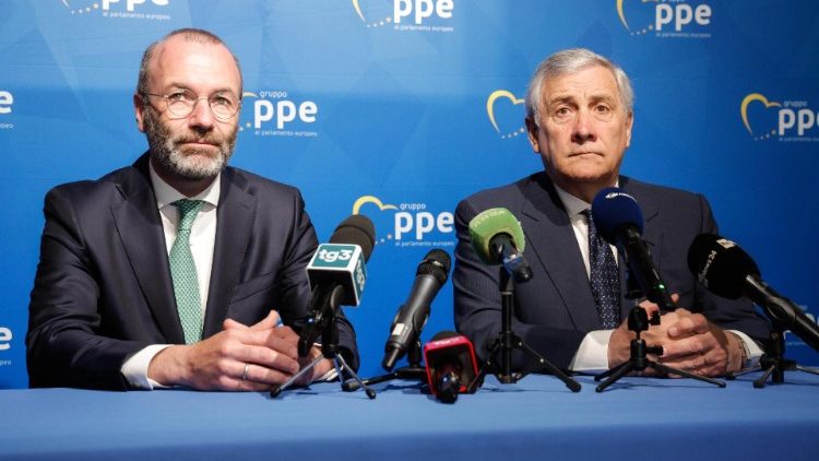 Manfred Weber (links) und Italiens Außenminister Antonio Tajani