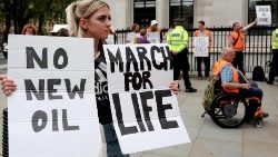 Die Umweltaktivisten „Just Stop Oil“ fordern den Ausstieg aus fossilen Brennstoffen