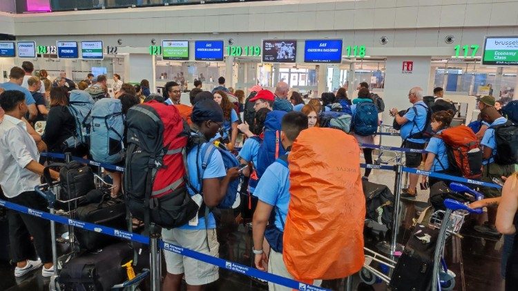 WYD Fiumicino, Roma wanaandaa kuondoka kwa vijana katika hija huko Lisbon.