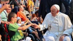 Papież Franciszek w Fatimie podczas ŚDM, 5 sierpnia 2023 r.