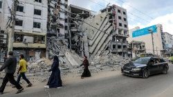 Palazzi distrutti nel conflitto fra Israele e Hamas
