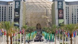 Auf dem Expo-Gelände in Dubai, Schauplatz des Klimagipfels