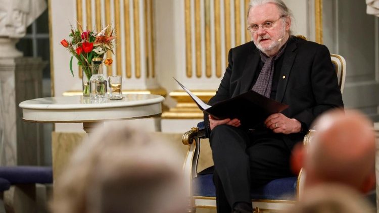 2023年诺贝尔文学奖得主在斯德哥尔摩