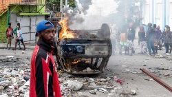 Violência nas ruas do Haiti
