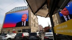 À la veille de l'élection présidentielle, le 14 mars 2023, à Saint Petersbourg.