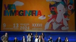 A apresentação da XXXVI edição da Feira Internacional do Livro de Turim (ANSA)