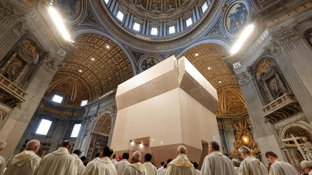 Падчас Імшы Хрызма ў базіліцы святога Пятра