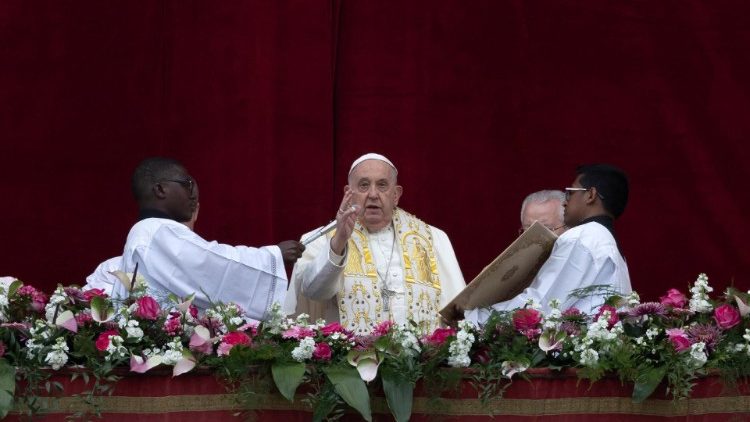 O Papa durante a Bênção Urbi et Orbi