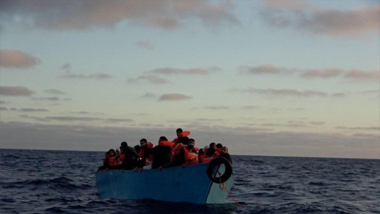 Migrants attempting to cross the Mediterranean