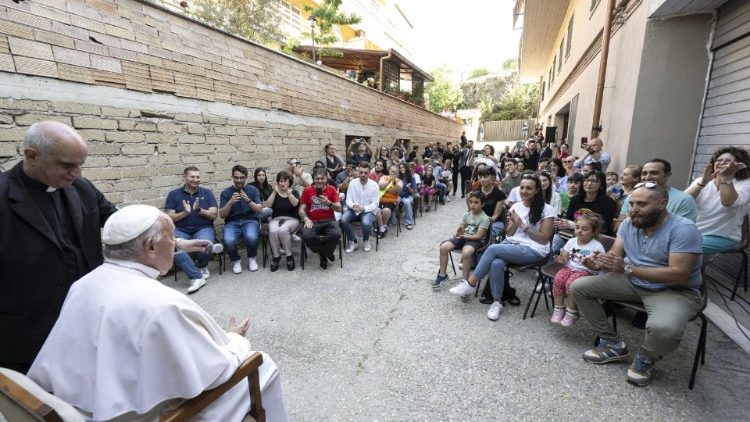 Папата със семейства от Рим