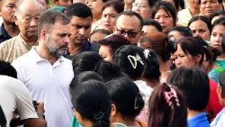 Indiens neuer Oppositionsführer Gandhi besucht Krisenregion Manipur