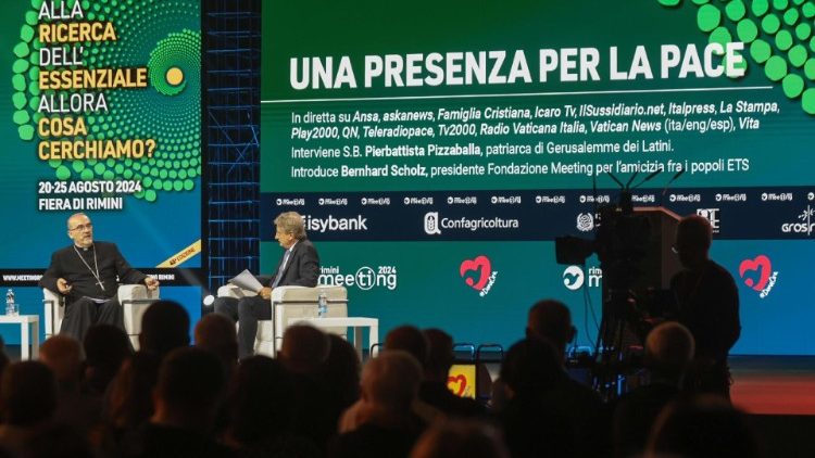 Gost otvoritvenega dogodka srečanja v Riminiju je bil jeruzalemski patriarh Pierbattista Pizzaballa