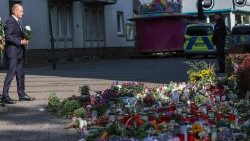 Der deutsche Bundeskanzler Olaf Scholz nach der Messerattacke in Solingen