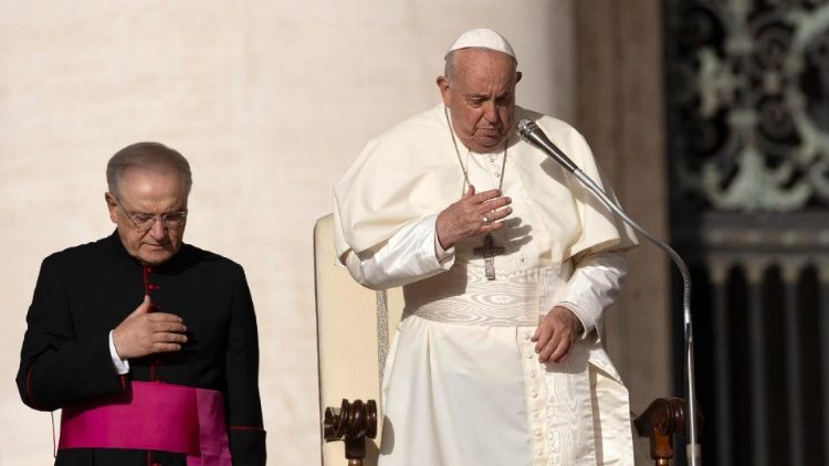 Papst Franziskus bei seiner Generalaudienz am 9. Oktober 2024