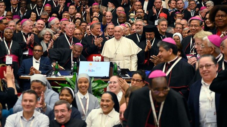 Beim Abschluss der Synodenarbeiten am Samstagabend