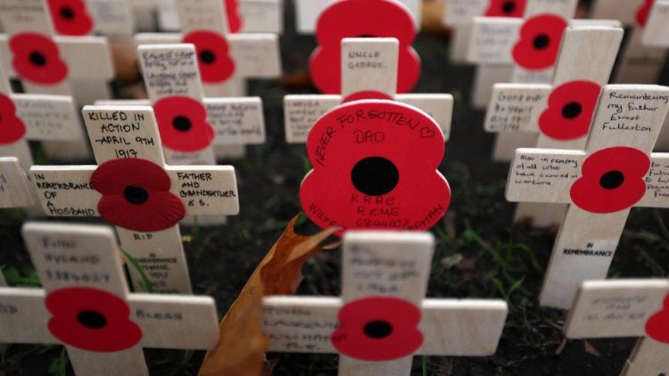 Field of Remembrance at Westminster Abbey in London