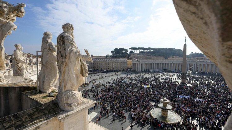 Blick auf den Petersplatz