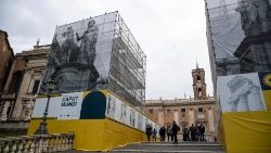 Das römische Kapitol - Sitz des Bürgermeisters von Rom und der Stadtverwaltung