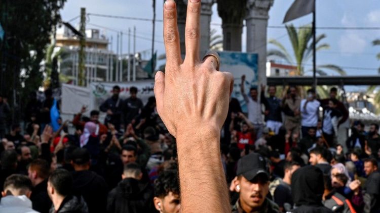 Auch in Beirut im Libanon feiern die Menschen