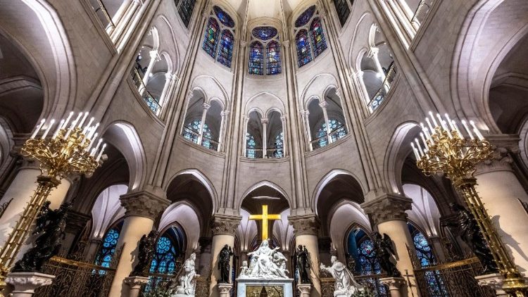 File photo of the newly-restored Notre Dame Cathedral in Paris