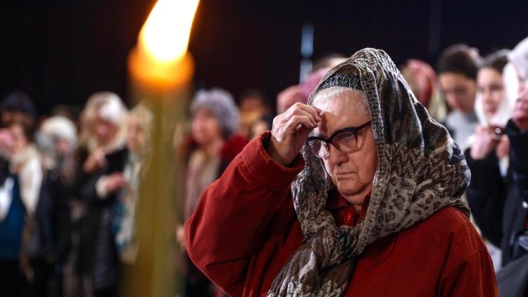 Orthodox Christmas Day mass in Skopje