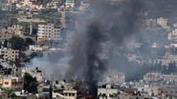 Smoke rises over Jenin as Israel's military operation continues