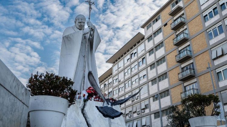 Hôpital Gemelli de Rome, le 23 février 2025.