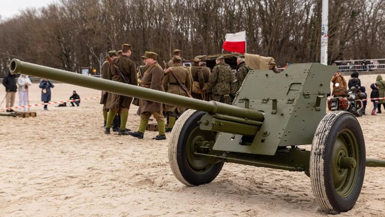 Reenactment of the battle of Kolberg in Poland