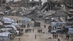 Cảnh đổ nát tại Gaza do bom đạn của Israel