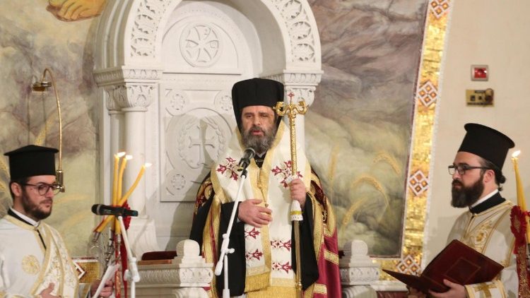 Slovesnost ustoličenja novega primasa Avtokefalne pravoslavne Cerkve Albanije nadškofa Ioannisa, nadškofa Tirane, Drača in vse Albanije.