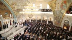 Slovesnost ustoličenja novega primasa Avtokefalne pravoslavne Cerkve Albanije nadškofa Ioannisa, nadškofa Tirane, Drača in vse Albanije.