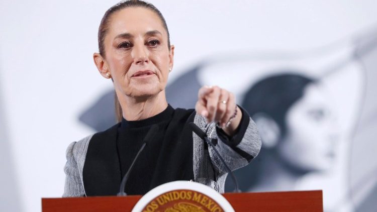 La presidente messicana Claudia Sheinbaum (Epa)