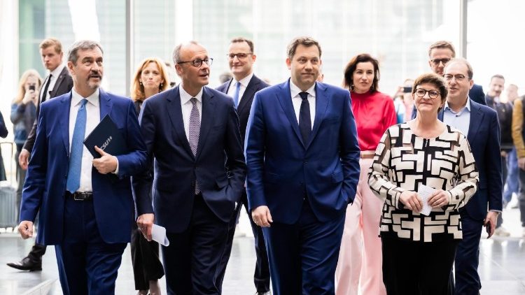 Am Rande der Präsentation des Koalitionsvertrags