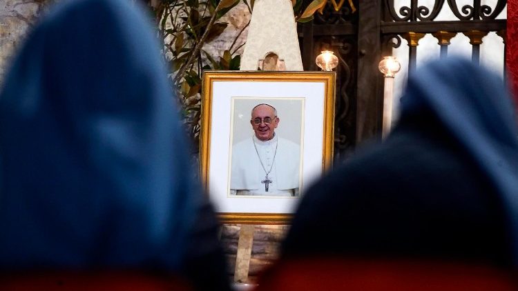 Rosary in suffrage of Pope Francis at Basilica of Santa Maria Maggiore (Saint Mary Major)