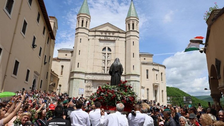 Szent Rita ünnepe Casciában, Umbriában