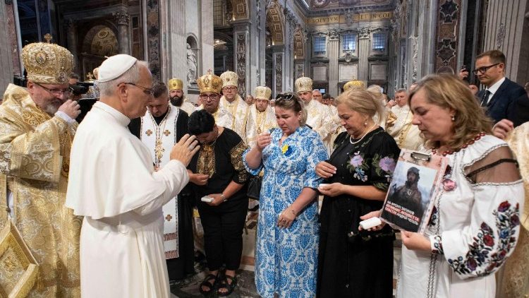 Papst Leo XIV. traf am Samstag (28.6.)  Pilgerinnen und Pilger der Ukrainischen Griechisch-Katholischen Kirche 