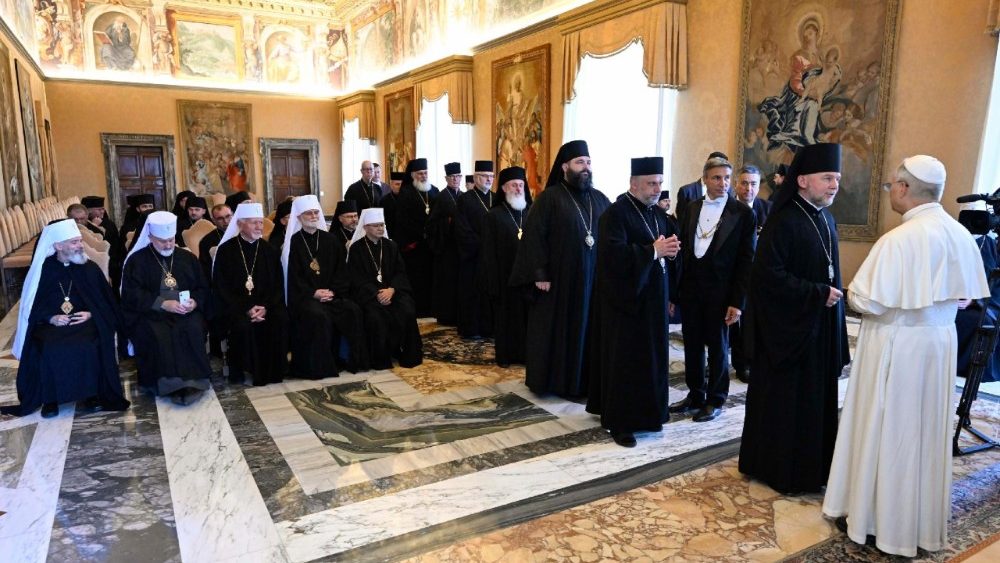 Papa Leoni XIV pret anëtarët e Sinodit të Kishës Greko-Katolike të Ukrainës