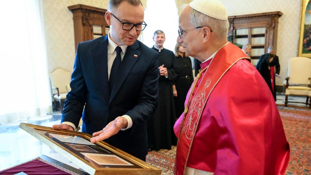 Pope Leo XIV receives Polish President Duda in audience