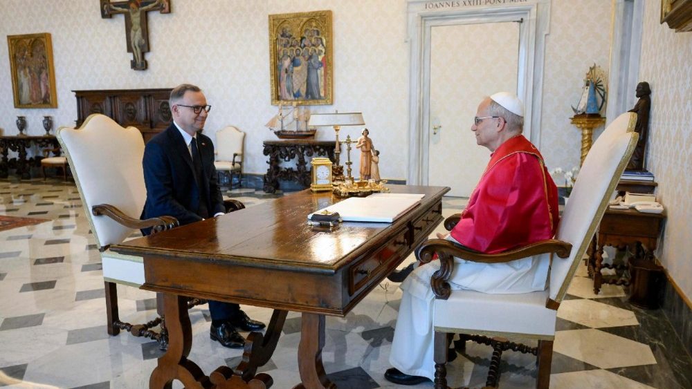 Pope Leo XIV receives Polish President Duda in audience