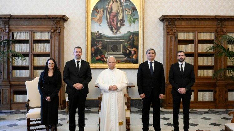 Milojko Spajić, Premierminister von Montenegro, war diesen Freitag bei Papst Leo XIV. in Audienz