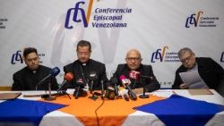 Venezuelan Bishops hold a press conference in Caracas on July 11, 2025