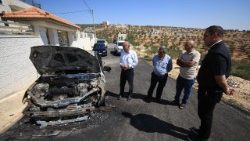 Israeli settlers attacked the West Bank village of Taybeh