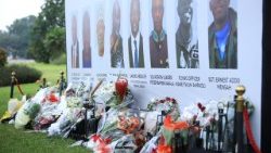 A vigil held in Accra, Ghana, for the helicopter crash victims