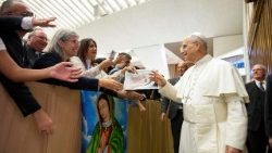 Папата с участниците в Богородичния конгрес