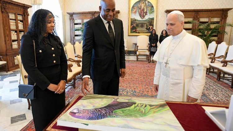 Leó pápa és a Dominikai Köztársaság miniszterelnöke