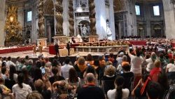 Папата във ватиканската базилика с поклонниците от Умбрия, 13.09.2025