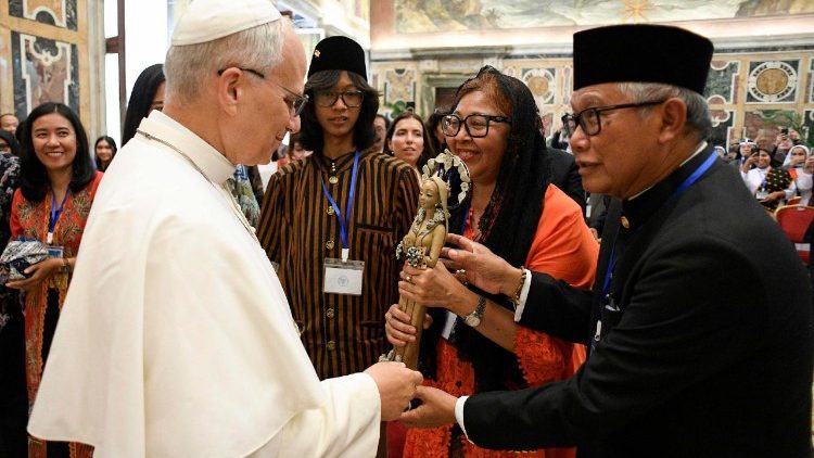 Bei der Begegnung im Vatikan