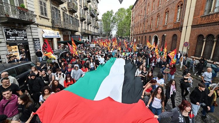 Manifestazioni per Gaza in Italia